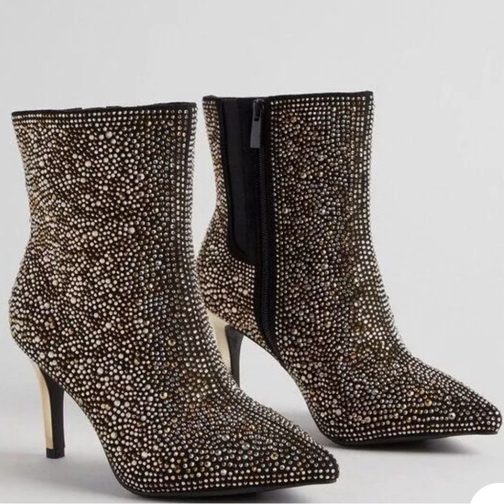 Torrid Embellished Pointed Toe Stiletto Bootie